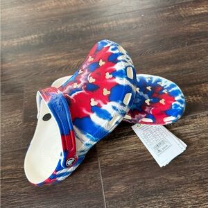 CROCS Red and Blue Sandals